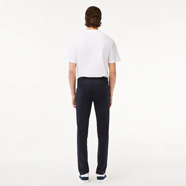 Quần Dài Nam Lacoste Men's Slim Fit Stretch Cotton Pants HH2661 51 HDE Màu Xanh Navy Size 30
