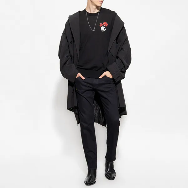 Quần Jean Nam Dolce & Gabbana D&G Black Slim Fit GY07CZ G8GD2-S9001 Màu Đen Size 48