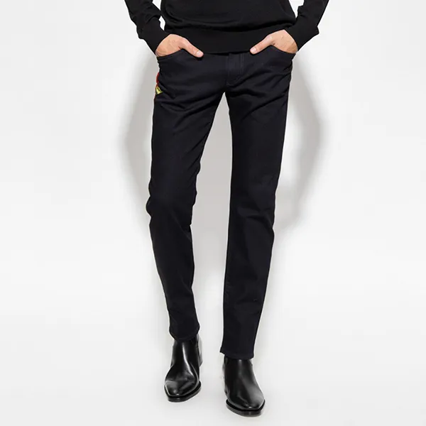 Quần Jean Nam Dolce & Gabbana D&G Black Slim Fit GY07CZ G8GD2-S9001 Màu Đen Size 48