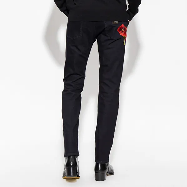 Quần Jean Nam Dolce & Gabbana D&G Black Slim Fit GY07CZ G8GD2-S9001 Màu Đen Size 48