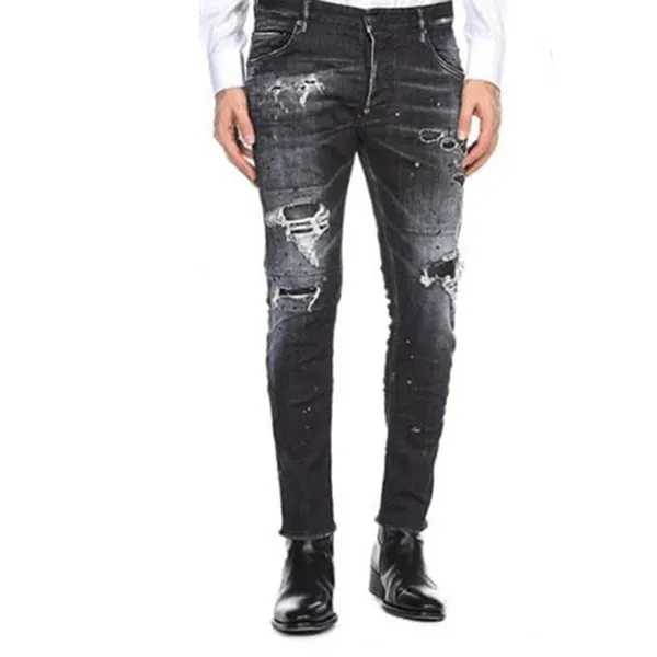 Quần Jean Nam Dsquared2 S71LB0841 Black Màu Đen Size 50 (Form Ôm) - Thời trang - Vua Hàng Hiệu