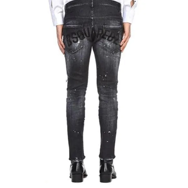 Quần Jean Nam Dsquared2 S71LB0841 Black Màu Đen Size 50 (Form Ôm) - Thời trang - Vua Hàng Hiệu