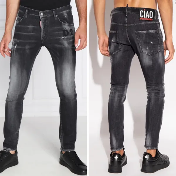 Quần Jean Nam Dsquared2 Ciao Skater S74LB1180 Màu Đen Size 46