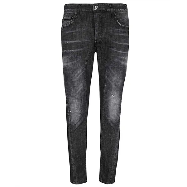 Quần Jean Nam Dsquared2 Dis Detail Scratch Washing Tie Divers S71LB1140 Màu Đen Xám Size 44 - Thời trang - Vua Hàng Hiệu