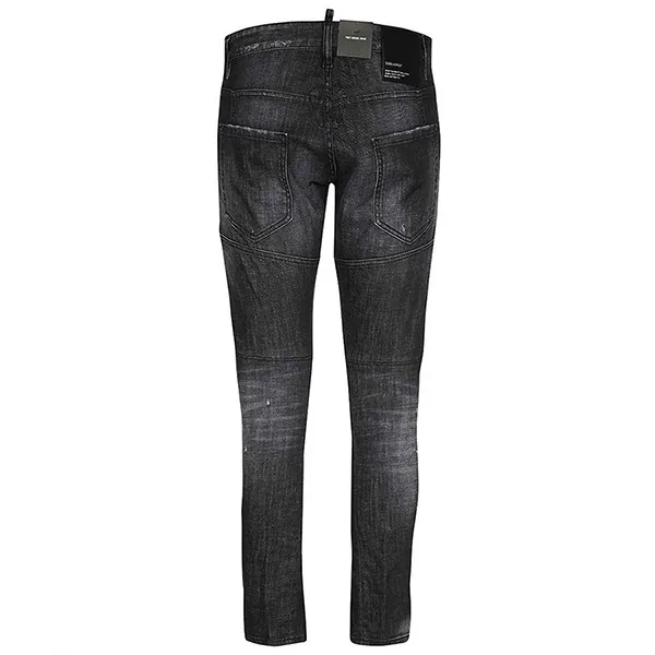 Quần Jean Nam Dsquared2 Dis Detail Scratch Washing Tie Divers S71LB1140 Màu Đen Xám Size 44 - Thời trang - Vua Hàng Hiệu