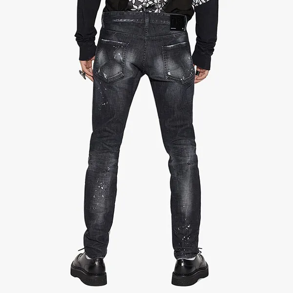 Quần Jean Nam Dsquared2 S74LB1222 Slim Màu Đen Size 48 - Thời trang - Vua Hàng Hiệu