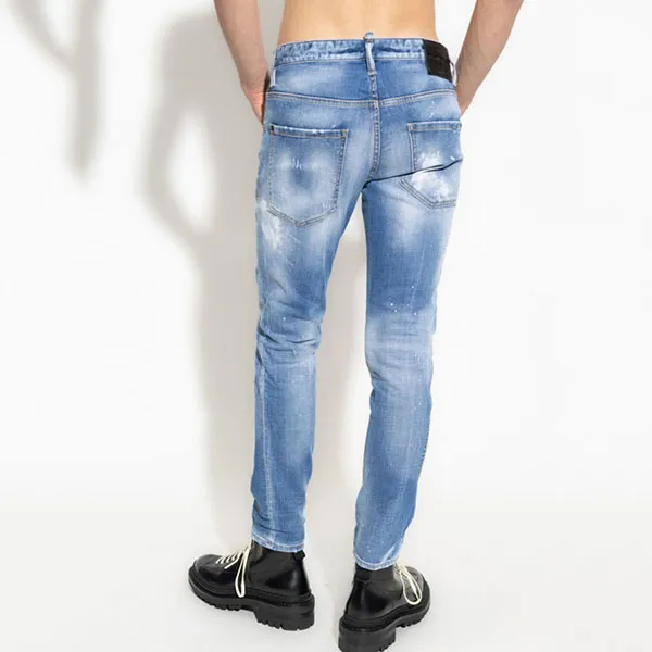 Quần Jean Nam Dsquared2 S79LA0058 Skater Màu Xanh Size 46