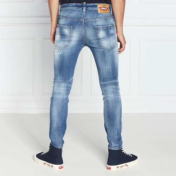 Quần Jean Nam Dsquared2 Skater S71LB1121 Màu Xanh Nhạt Size 48 - Thời trang - Vua Hàng Hiệu