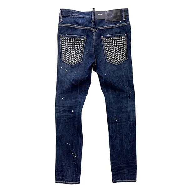 Quần Jean Nam Dsquared2 Skater S74LB0924 Màu Xanh Đậm Size 48 - Thời trang - Vua Hàng Hiệu