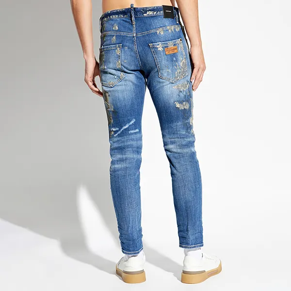Quần Jean Nam Dsquared2 Skater S74LB1583 Màu Xanh Nhạt Size 46 - Thời trang - Vua Hàng Hiệu