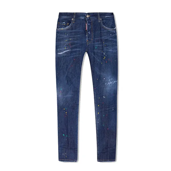 Quần Jean Nam Dsquared2 Super Twinky S71LB1166 Màu Xanh Size 48