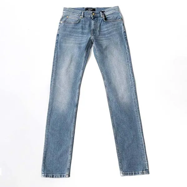 Quần Jean Nam Versace Light Blue Wash Logo Embroidered Straight Leg 1011835 1A03323 1D450 Màu Xanh Nhạt Size 30 - Thời trang - Vua Hàng Hiệu