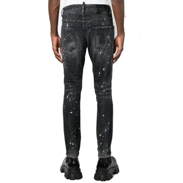 Quần Jeans Dsquared2 Super Twinky S74LB1388 Màu Đen Xám Size 46 - Thời trang - Vua Hàng Hiệu