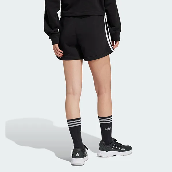 Quần Short Nữ Adidas 3 Stripes French Terry Black IU2517 Màu Đen Size XS (Form Âu)