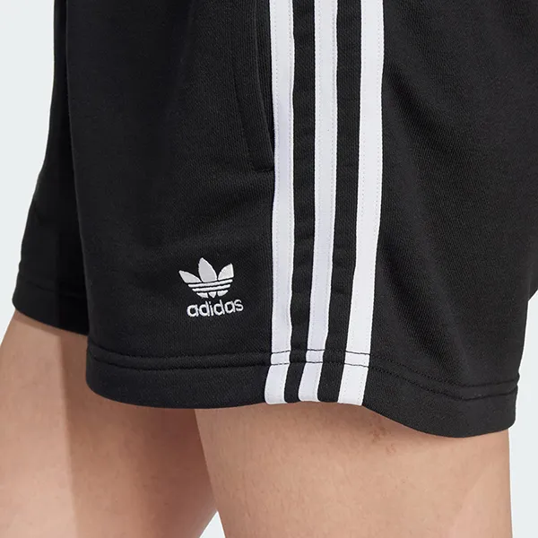 Quần Short Nữ Adidas 3 Stripes French Terry Black IU2517 Màu Đen Size XS (Form Âu)