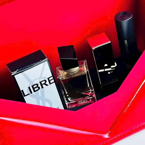Set Nước Hoa, Mỹ Phẩm Và Túi Xách Nữ Yves Saint Laurent YSL Set 5 Món
