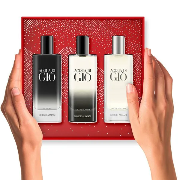 Set Nước Hoa Nam Giorgio Armani Acqua Di Gio Mini 15ml x 3 - Nước hoa - Vua Hàng Hiệu