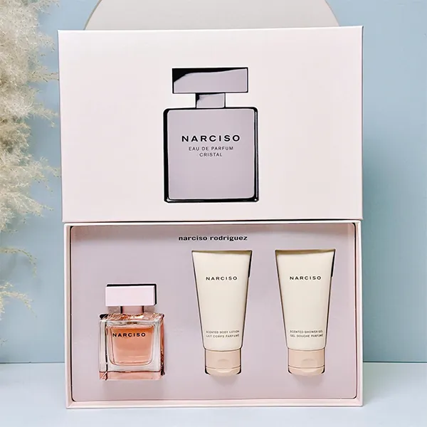 Set Nước Hoa Nữ Narciso Cristal Gift Set 3 Món (EDP 50ml + +Sữa Tắm 50ml + Body Lotion 50ml) - Nước hoa - Vua Hàng Hiệu