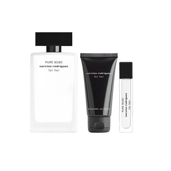 Set Nước Hoa Nữ Narciso Rodriguez Pure Musc For Her EDP 3 Món (100ml + 10ml + 50ml) - Nước hoa - Vua Hàng Hiệu