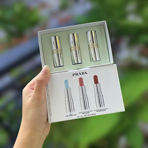 Set Son Prada Limited Edition Mini Lip Collection 3 Món - Son Môi - Vua Hàng Hiệu