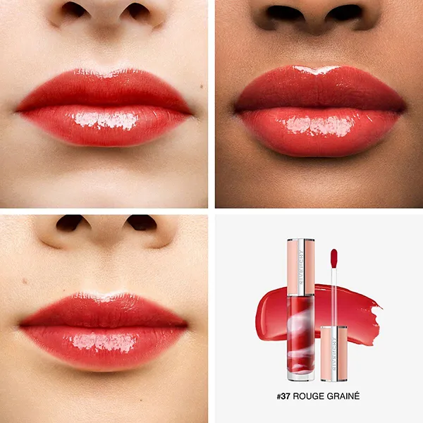 Son Dưỡng Givenchy Rose Perfecto Liquid 37 Rouge Grainé Màu Đỏ Hồng