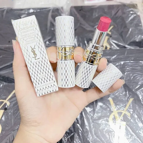Son Dưỡng Yves Saint Laurent YSL Loveshine Lipstick Holiday Collector 209 Pink Desire Màu Hồng Berry - Son Môi - Vua Hàng Hiệu