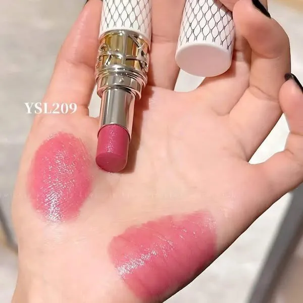 Son Dưỡng Yves Saint Laurent YSL Loveshine Lipstick Holiday Collector 209 Pink Desire Màu Hồng Berry - Son Môi - Vua Hàng Hiệu