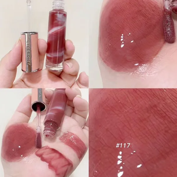 Son Dưỡng Givenchy Rose Perfecto Liquid 117 Chilling Brown Màu Hồng Nâu Tây - Son Môi - Vua Hàng Hiệu