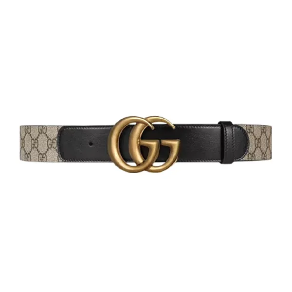 Thắt Lưng Gucci Double G Buckle GG Belt 400593 92TLT 9769 Màu Đen Xám Size 70 - Thắt lưng - Vua Hàng Hiệu