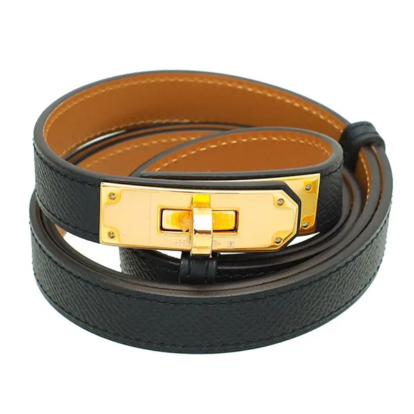 Thắt Lưng Nữ Hermès Kelly 18 Belt Black Màu Đen - Thắt lưng - Vua Hàng Hiệu