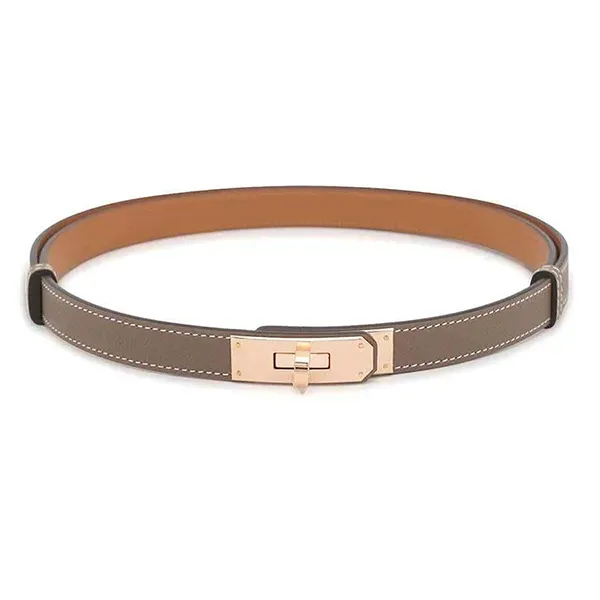 Thắt Lưng Nữ Hermès Kelly 18 Belt Etoupe Màu Nâu Xám - Thắt lưng - Vua Hàng Hiệu
