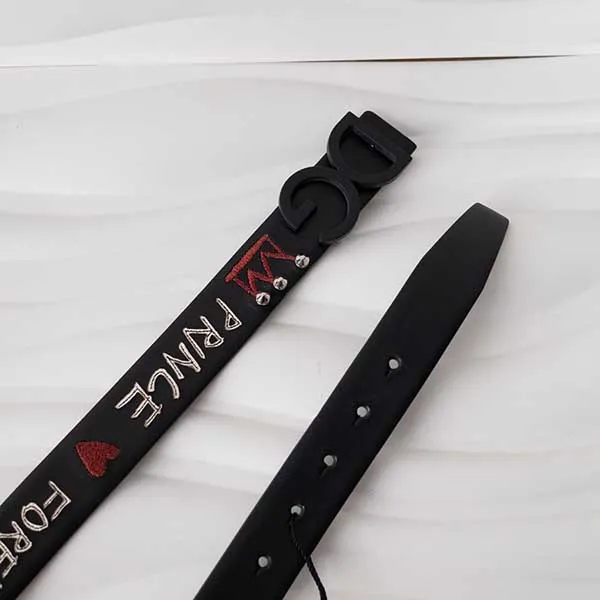 Thắt Lưng Nam Dolce & Gabbana D&G Belt In Black Leather BC4129 AI667 80999 Màu Đen Size 105
