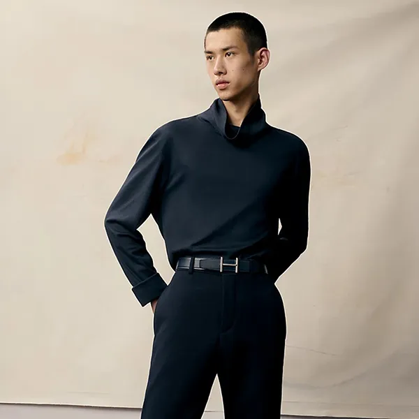 Thắt Lưng Nam Hermès Hisseo Belt Buckle & Reversible Leather Strap 32mm Màu Đen Nâu (Logo Bạc) Size 80 - Thắt lưng - Vua Hàng Hiệu