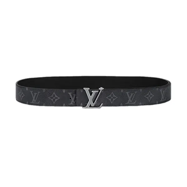 Thắt Lưng Nam Louis Vuitton LV Initiales Double Sided Belt 35mm M4484V Màu Đen Size 100