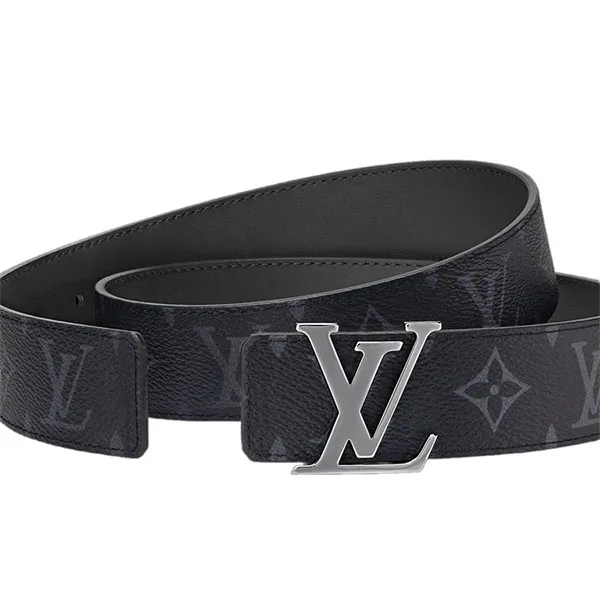 Thắt Lưng Nam Louis Vuitton LV Initiales Double Sided Belt 35mm M4484V Màu Đen Size 100