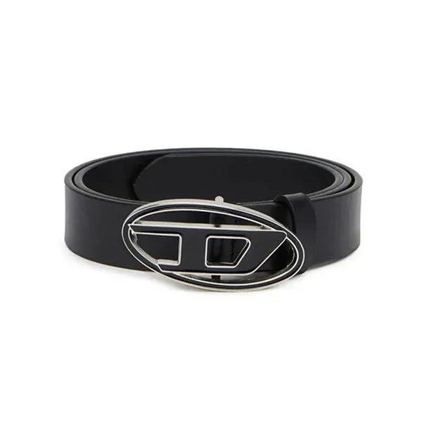 Thắt Lưng Nữ Diesel Oval D logo Leather Belt X09716 P1245 - T8013 Màu Đen Size 70 - Thắt lưng - Vua Hàng Hiệu