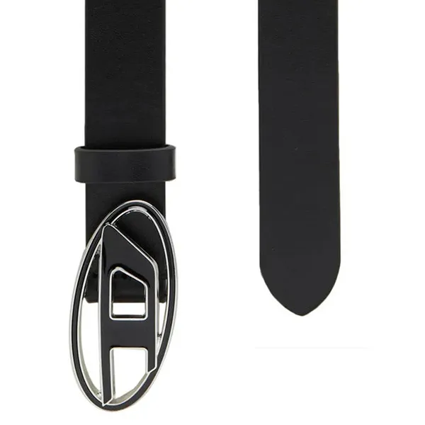 Thắt Lưng Nữ Diesel Oval D logo Leather Belt X09716 P1245 - T8013 Màu Đen Size 70 - Thắt lưng - Vua Hàng Hiệu