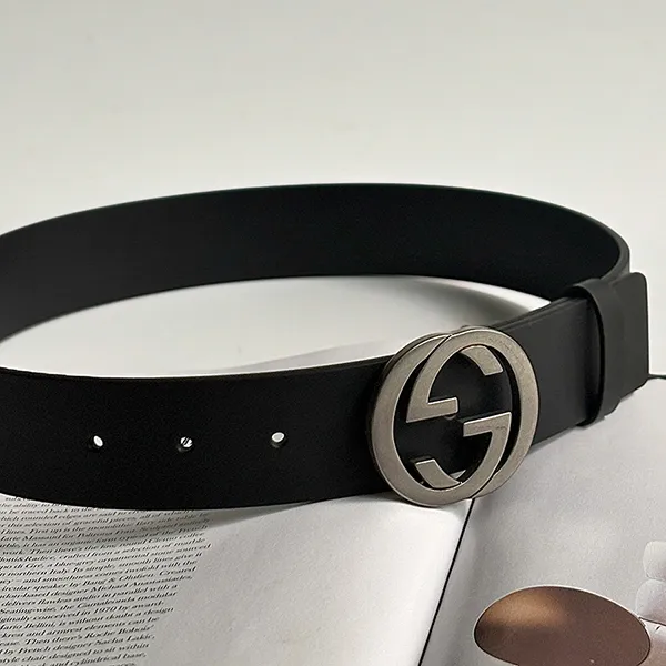 Thắt Lưng Nữ Gucci Belt Vintage Interlocking G Belt 40mm Màu Đen Size 70 - Thắt lưng - Vua Hàng Hiệu