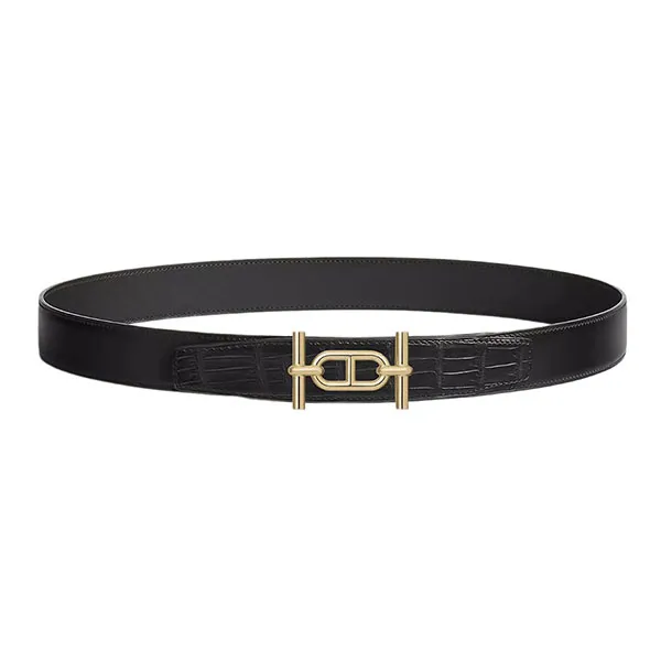 Thắt Lưng Nữ Hermès Ancre Belt Buckle & Leather Strap Màu Đen - Thắt lưng - Vua Hàng Hiệu