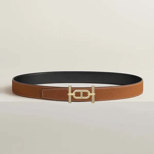 Thắt Lưng Nam Hermès Ancre Belt Buckle & Reversible Leather Strap 32 mm Màu Đen Nâu Size 80 - Thắt lưng - Vua Hàng Hiệu