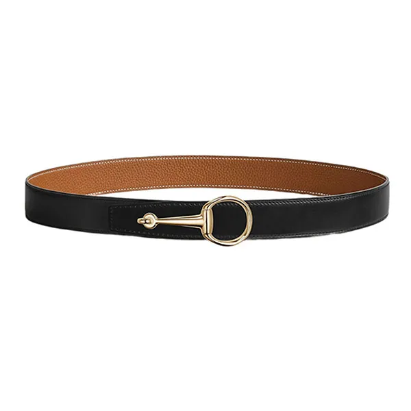 Thắt Lưng Nam Hermès H Casaque Belt Buckle & Reversible Leather Strap Màu Nâu Đen Size 80 - Thắt lưng - Vua Hàng Hiệu
