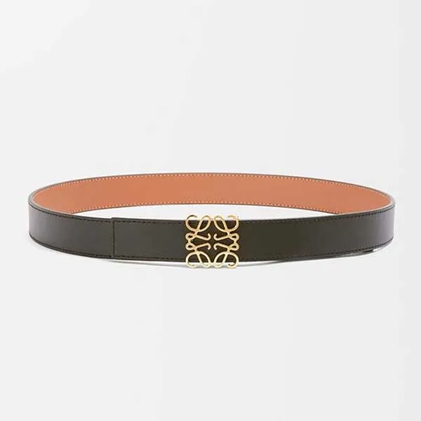 Thắt Lưng Nữ Loewe Reversible Anagram Belt In Smooth Calfskin Màu Nâu - Thắt lưng - Vua Hàng Hiệu
