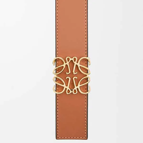 Thắt Lưng Nữ Loewe Reversible Anagram Belt In Smooth Calfskin Màu Nâu - Thắt lưng - Vua Hàng Hiệu