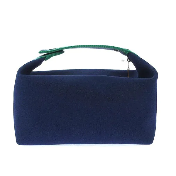 Túi Cầm Tay Hermès Bride A Brac Case Size PM Màu Xanh Dương