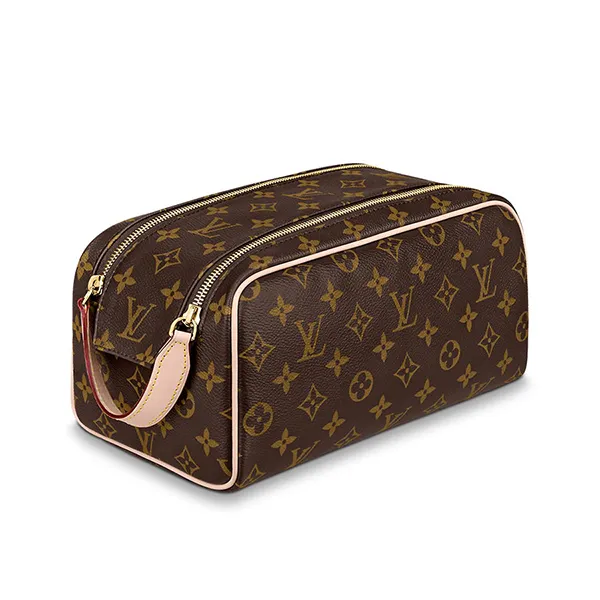 Túi Cầm Tay Louis Vuitton LV Dopp Kit Toilet Pouch M44494 Màu Nâu - Túi xách - Vua Hàng Hiệu