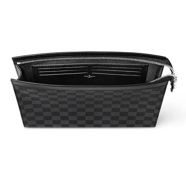 Túi Cầm Tay Nam Louis Vuitton LV Pochette Voyage MM M30840 Màu Xám - Túi xách - Vua Hàng Hiệu