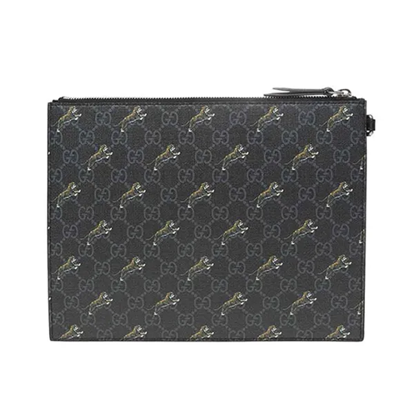 Túi Cầm Tay Nam Gucci Tiger Motif Clutch Màu Đen Họa Tiết - Túi xách - Vua Hàng Hiệu
