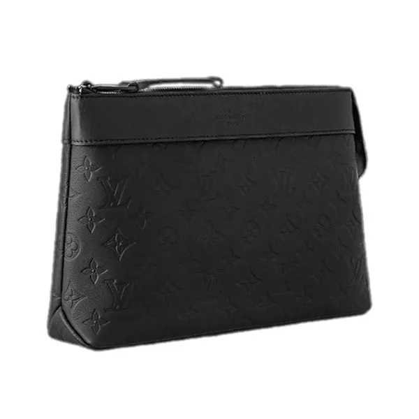 Túi Cầm Tay Nam Louis Vuitton LV Pochette Voyage Souple M82545 Màu Đen
