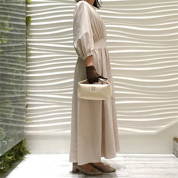 Túi Cầm Tay Nữ Hermès Bride Brac Nata Natural Vanity Case Màu Be - Túi xách - Vua Hàng Hiệu