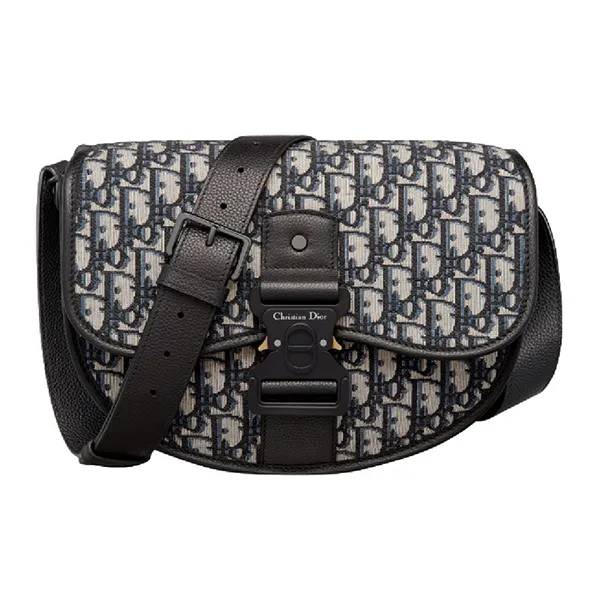 Túi Đeo Chéo Nam Dior Gallop Bag With Strap 1ADPO255YKY-H27E Màu Đen - Be - Túi xách - Vua Hàng Hiệu